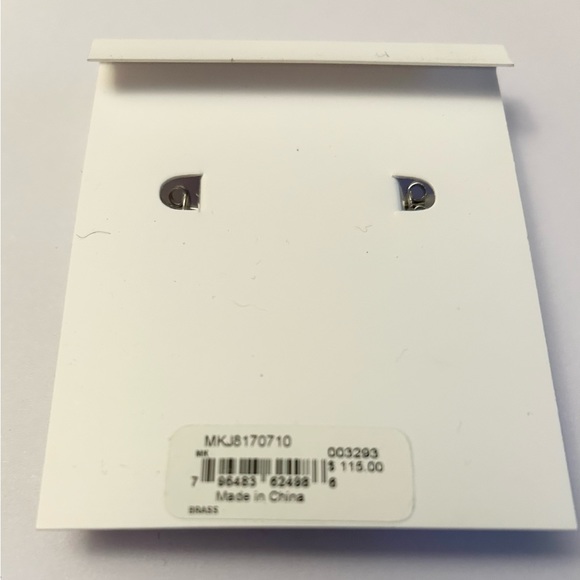 Michael Kors Logo Hoop Earrings Gold-tone NWT - Picture 5 of 5